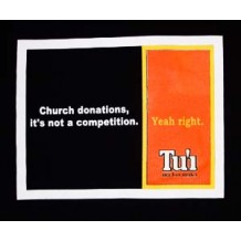Tu'i: Church donations, it's not a competition. BLK | T-Shirts | Unisex T's