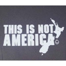 This Is Not America. Don't fret yanks we're not Anti-American, we're just anti NZ kids thinking they're American. GRY | T-Shirts | Unisex T's